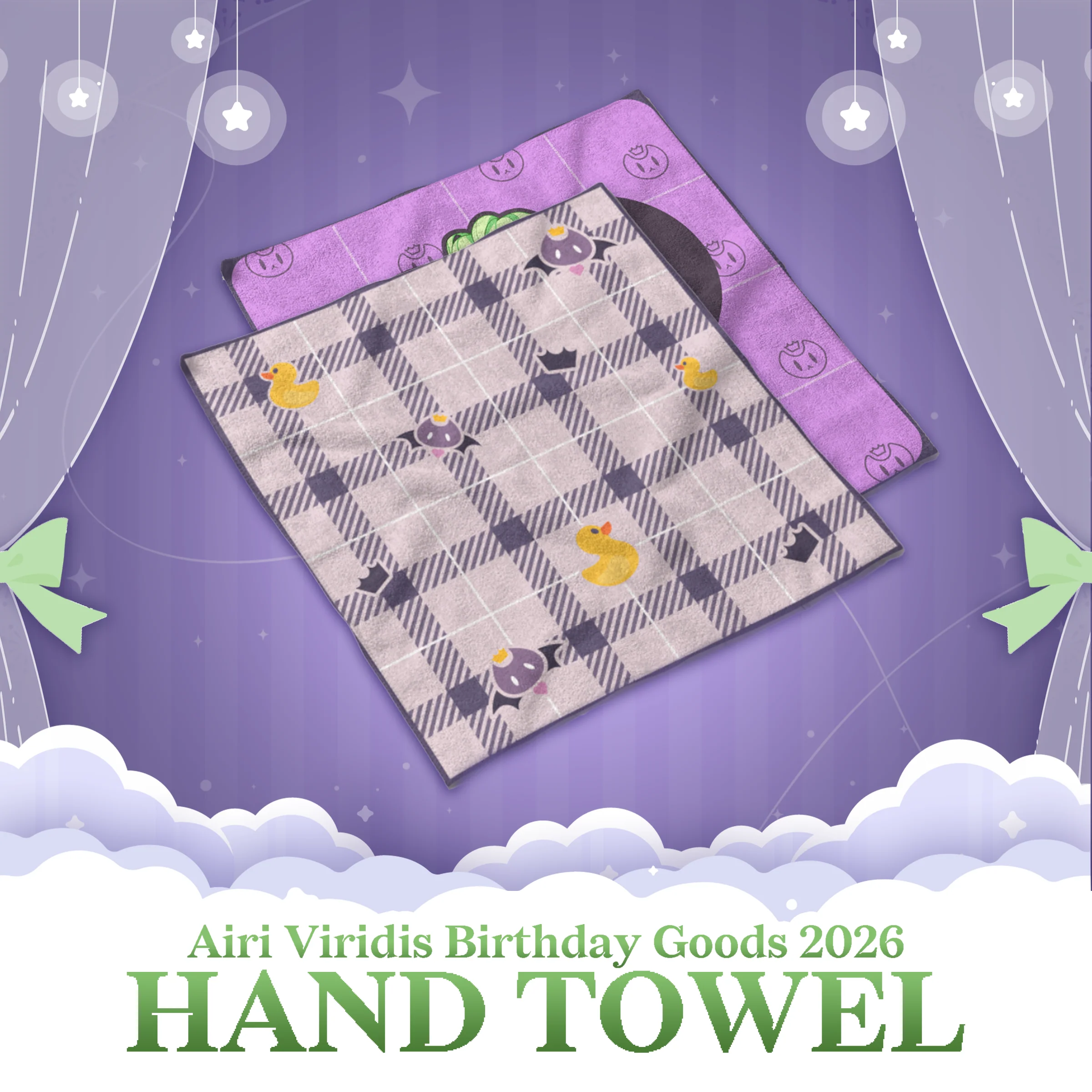 Airi Viridis : Hand Towel - Image 2