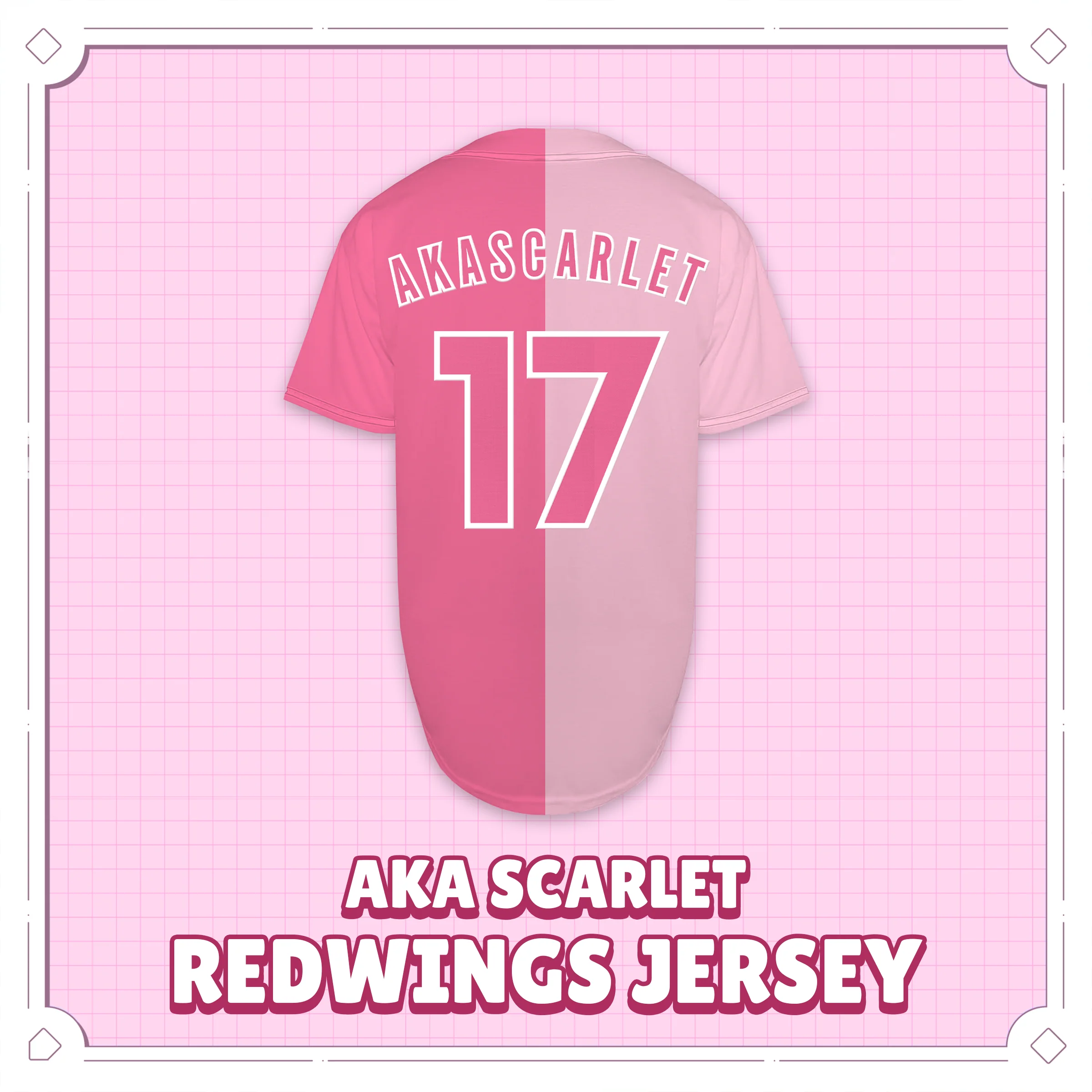 AkaScarlet : Baseball Jersey - Image 3