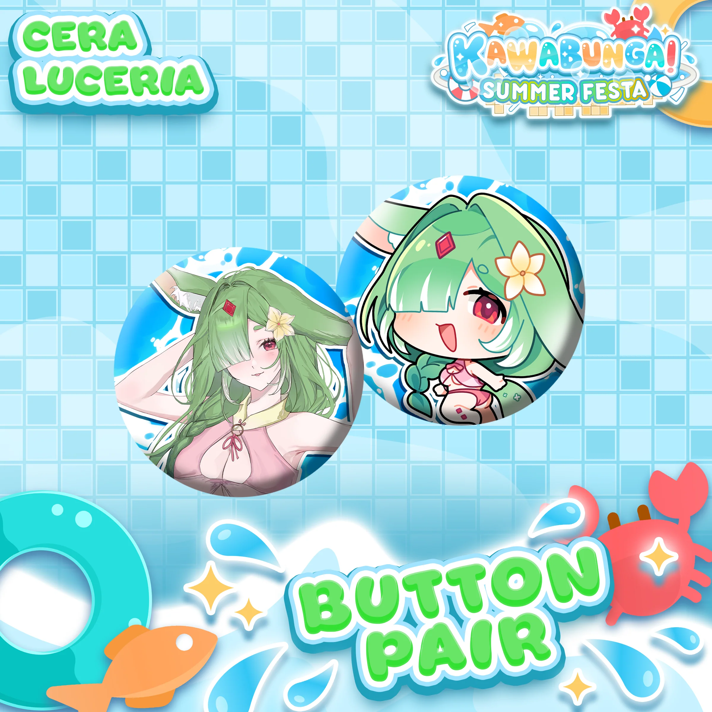 Cera Luceria : Button Pair