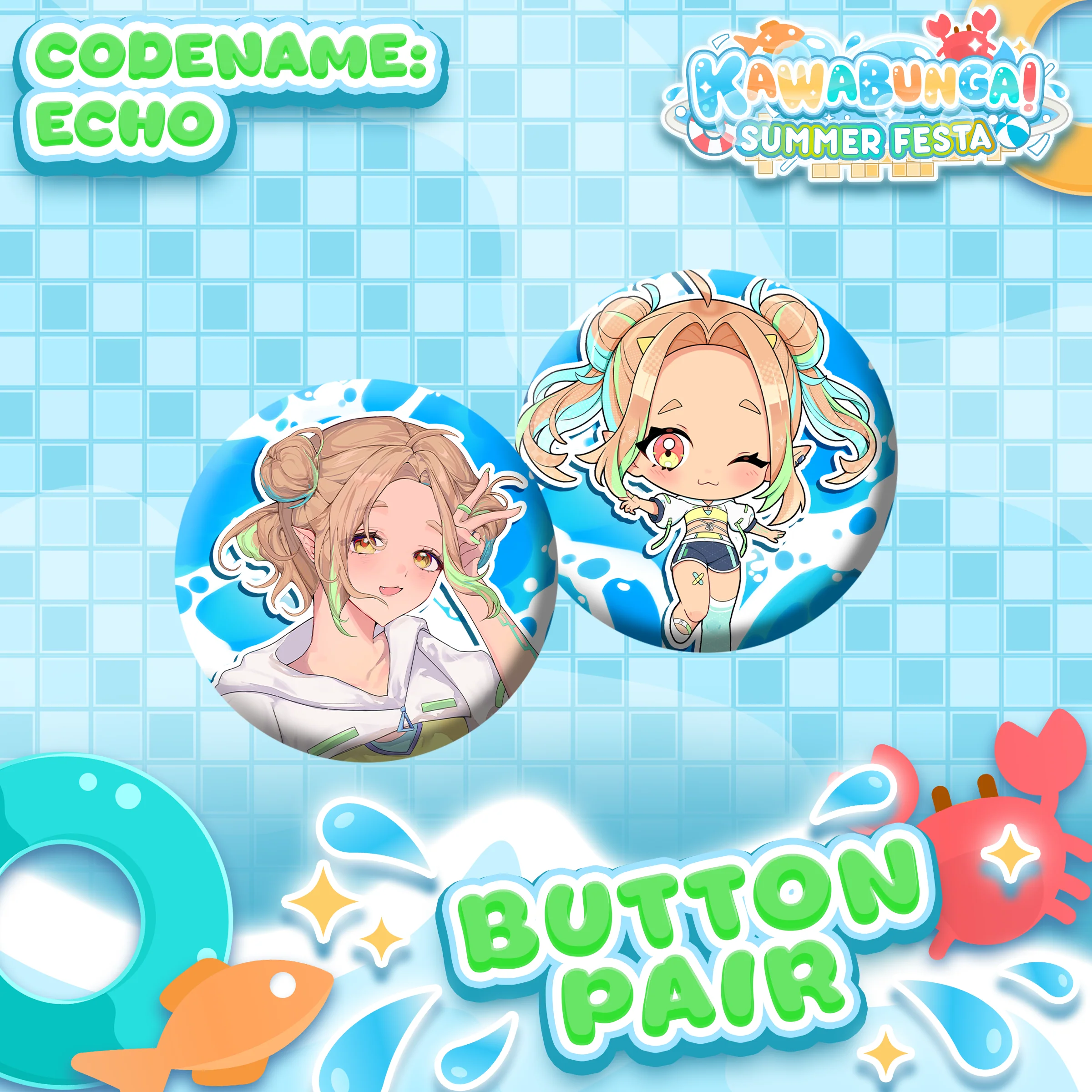 Codename: Echo : Button Pair