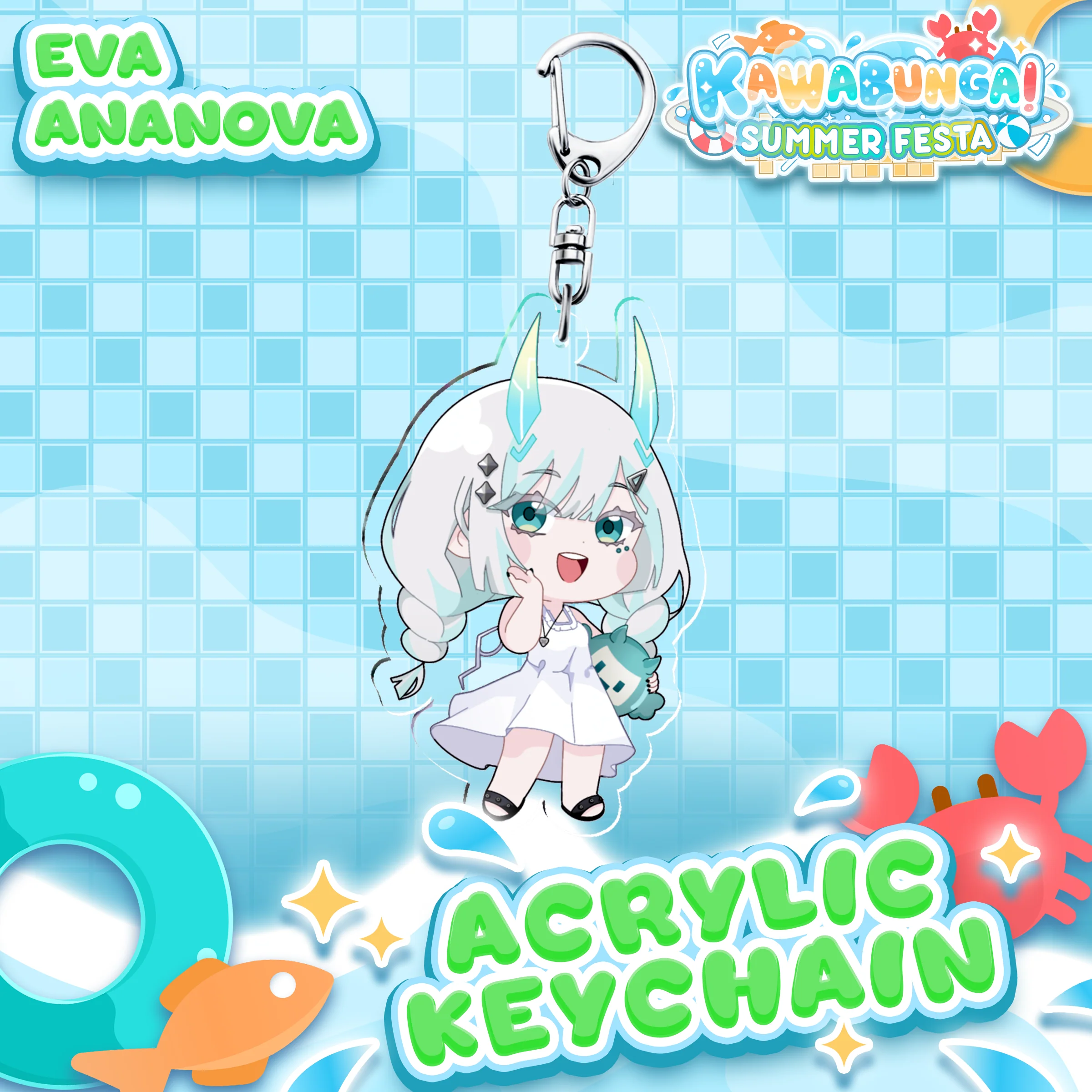 Eva Ananova : Kawabunga Keychain