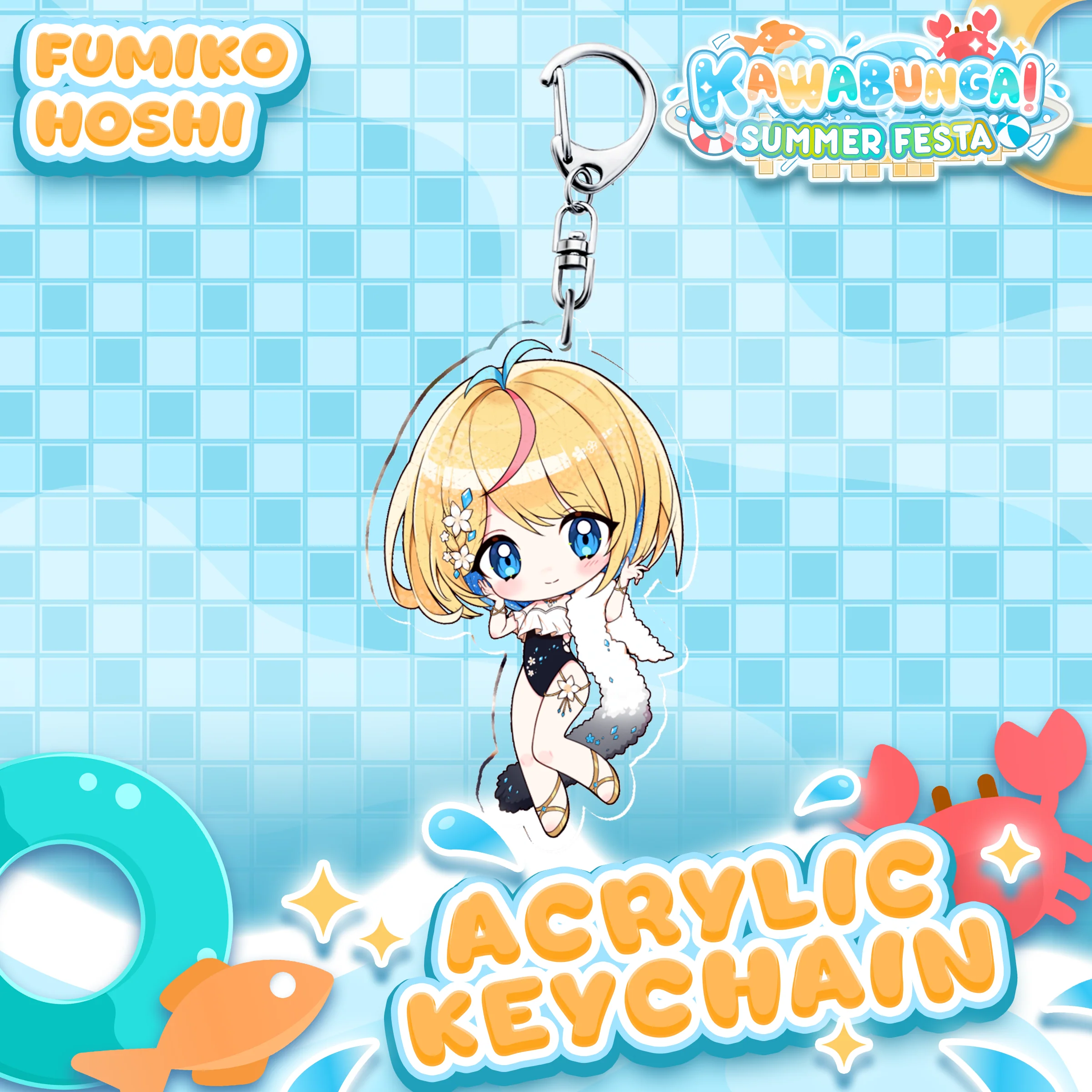 Fumiko Hoshi : Kawabunga Keychain