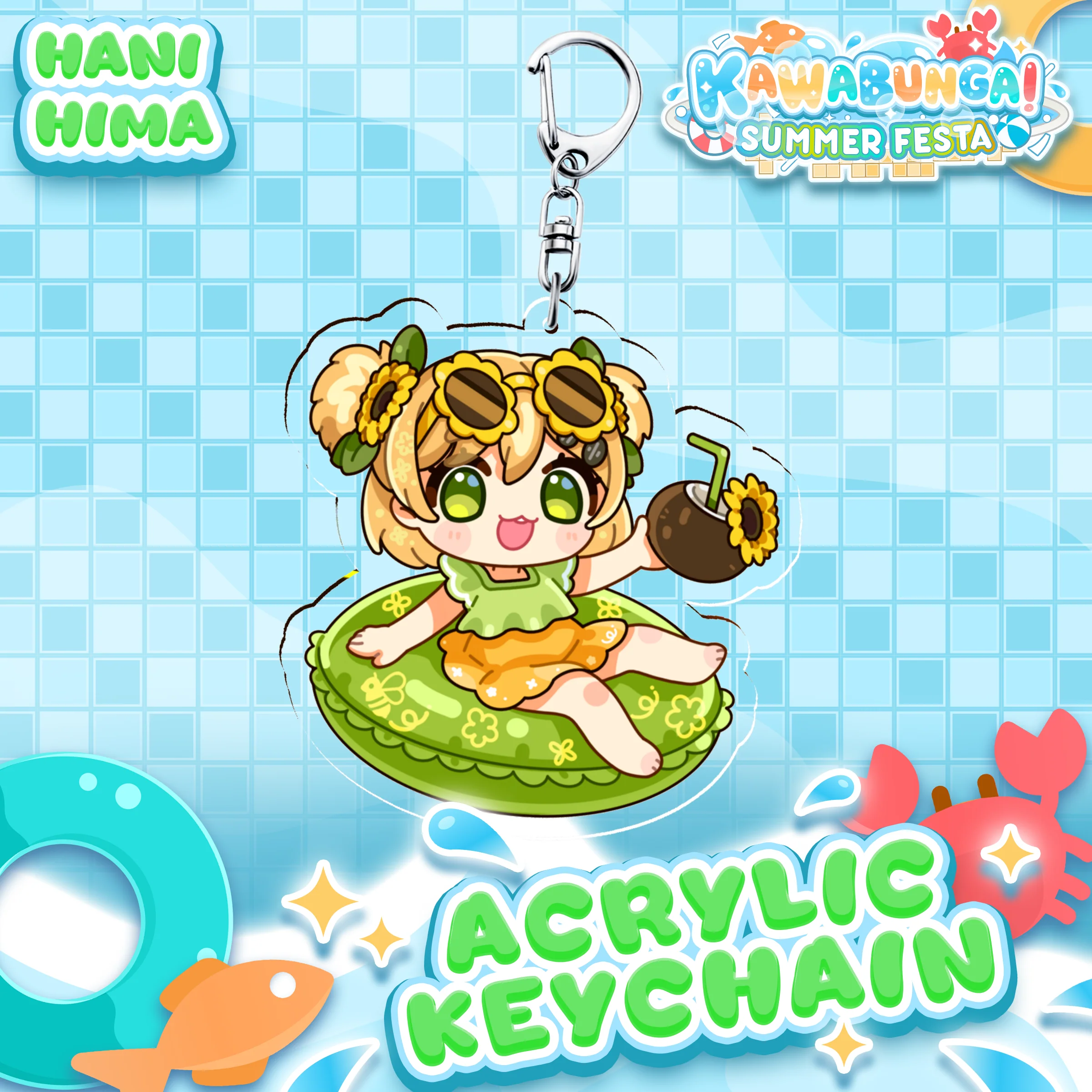 Hani Hima : Kawabunga Keychain