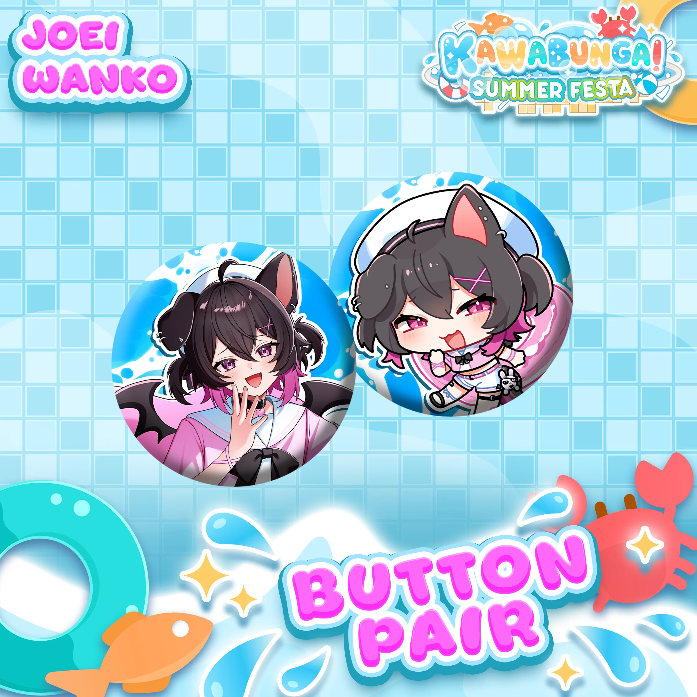 Joei Wanko : Button Pair