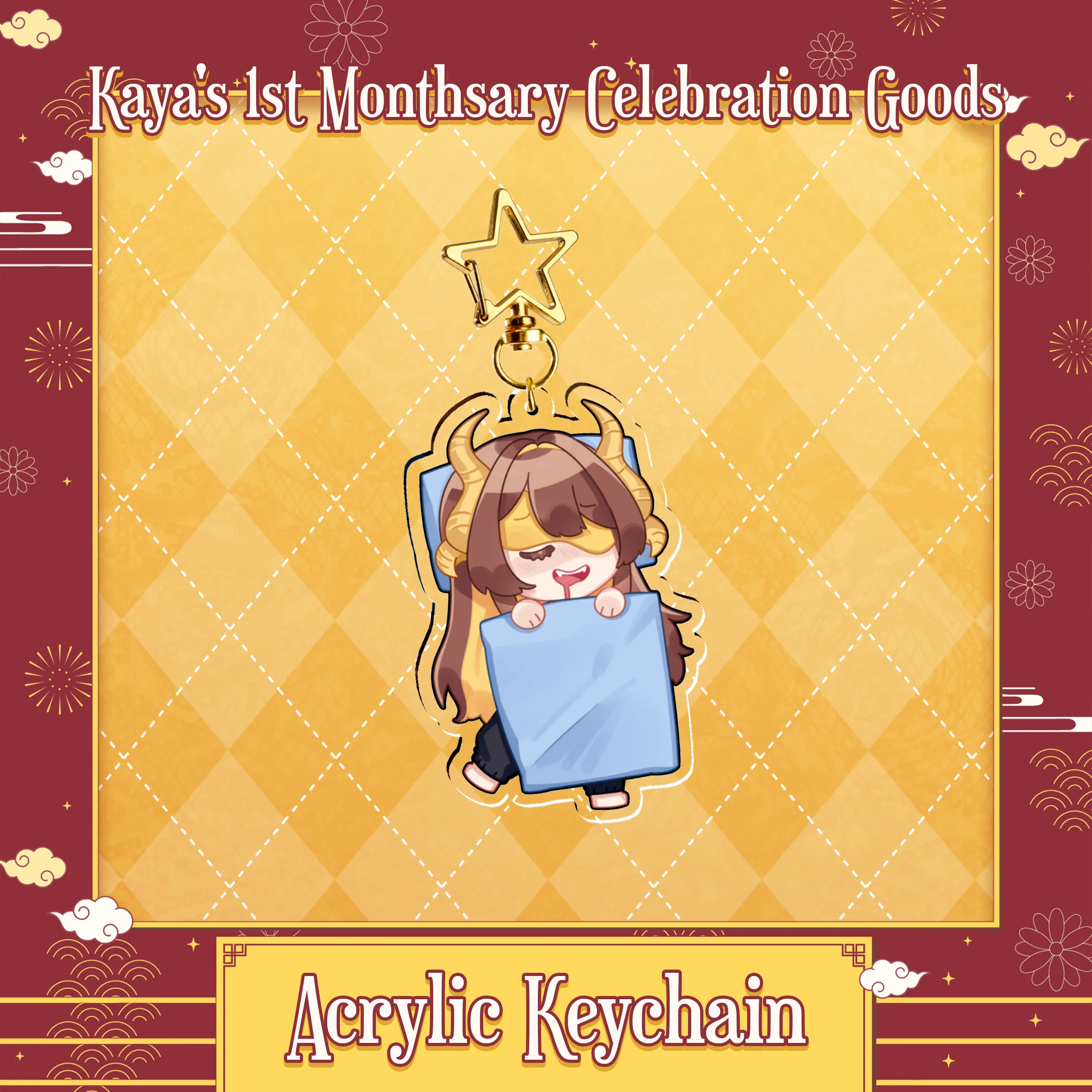 Kaya Nishikino : Sleepy Acrylic Keychain