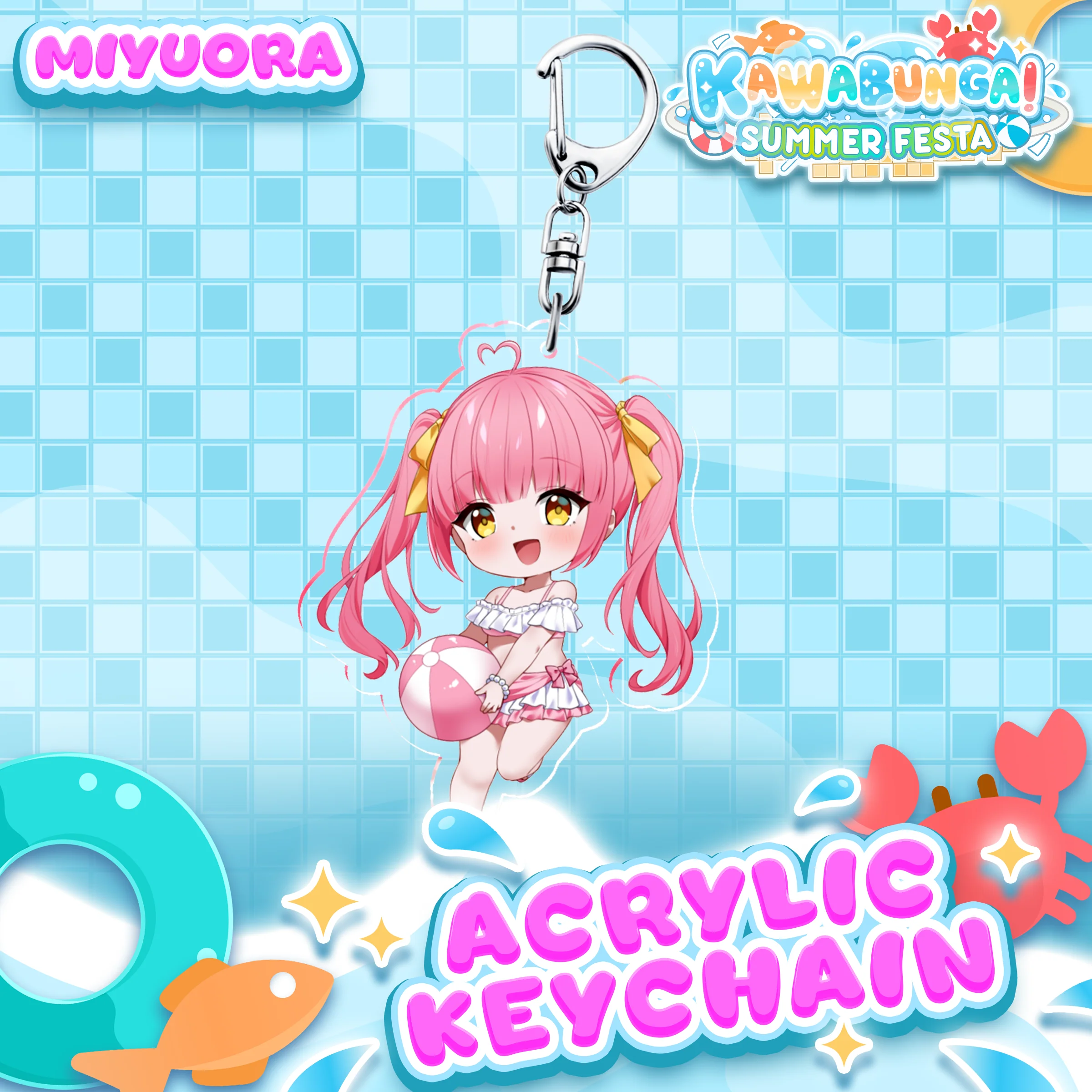 Miyuora : Kawabunga Keychain