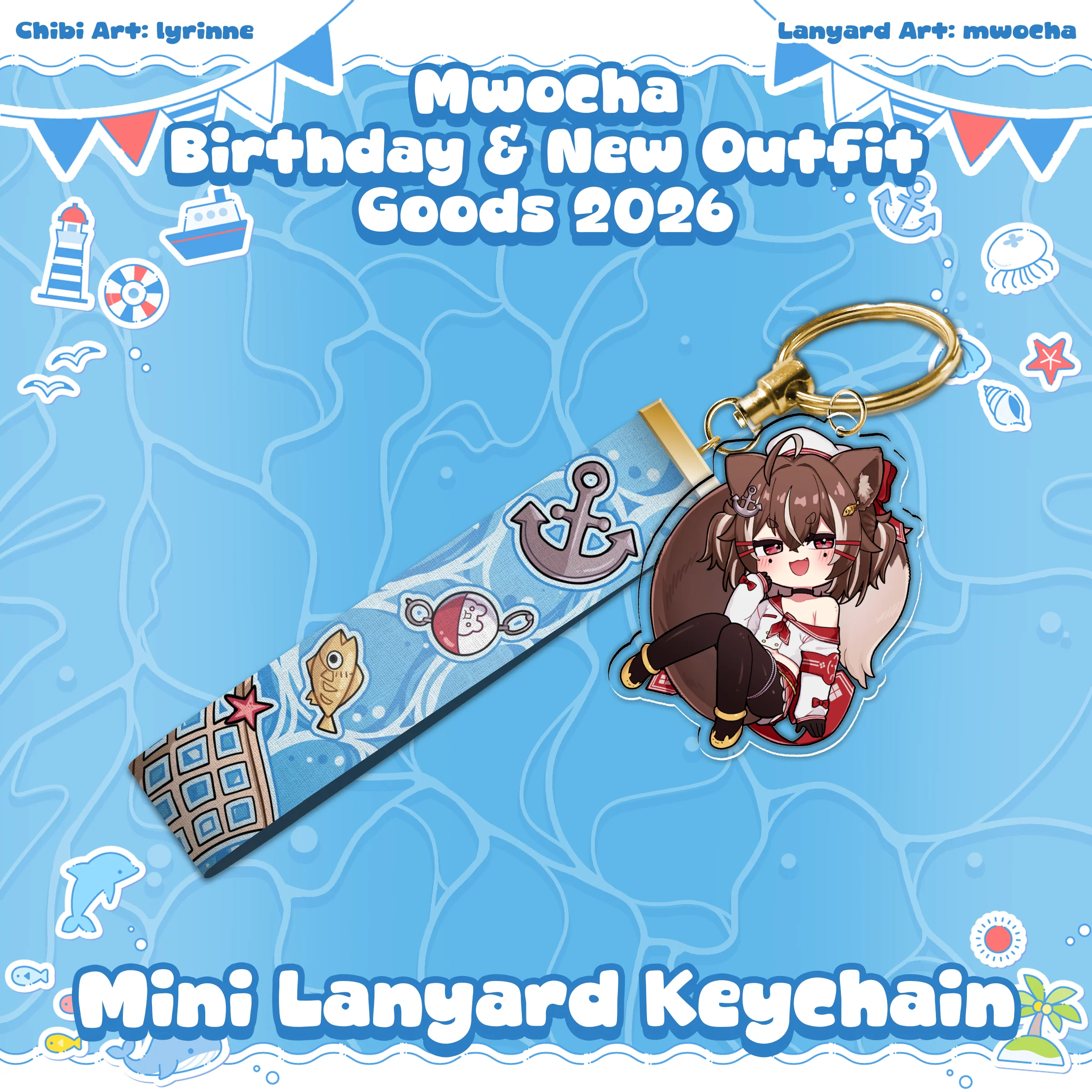 Mwocha : Mini-Lanyard Keychain