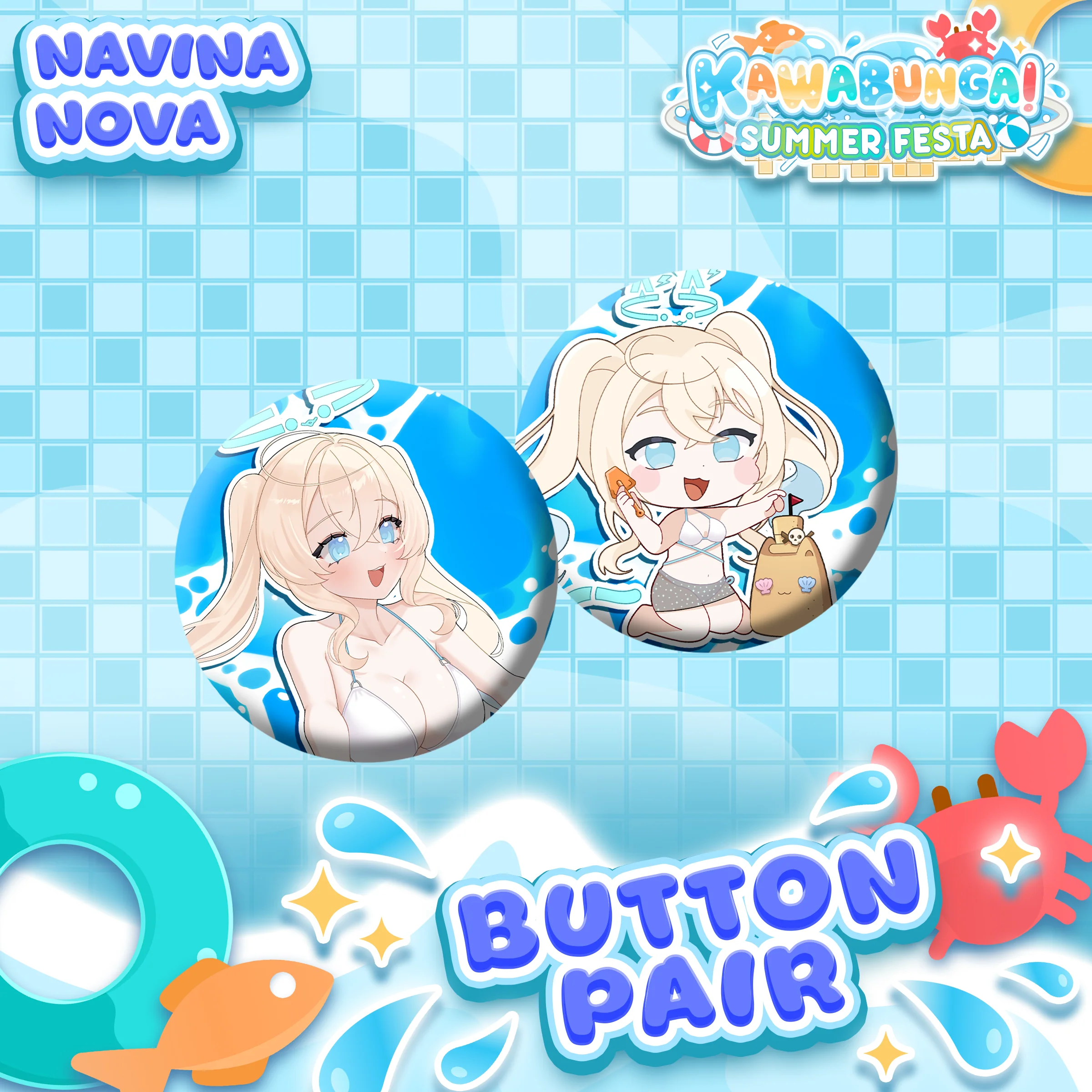 Navina Nova : Button Pair
