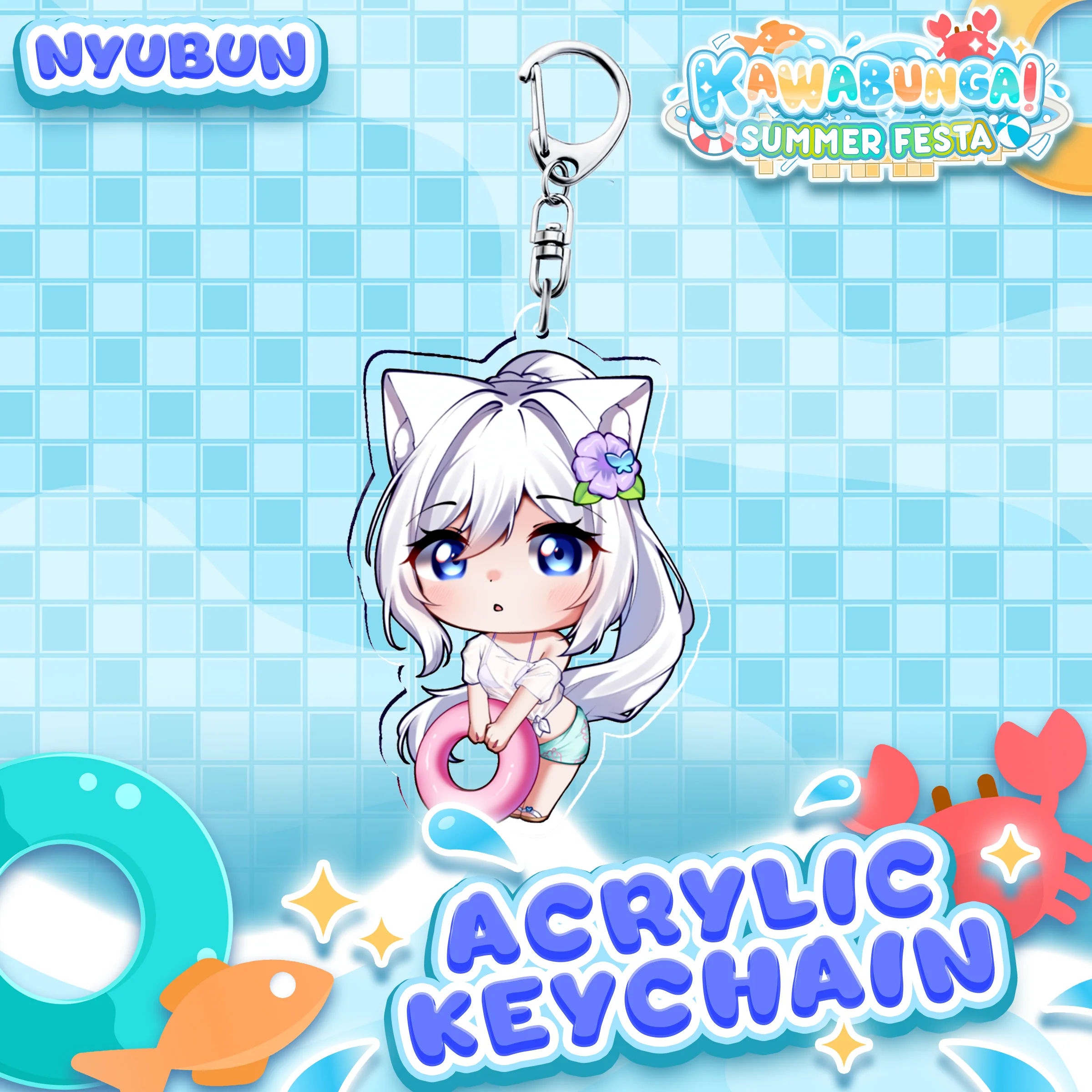 NyuBun : Kawabunga Keychain