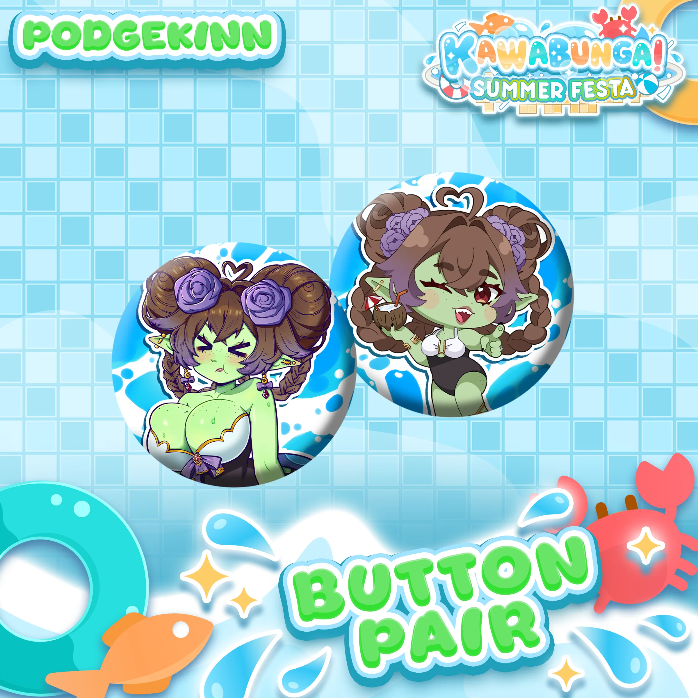 PodgeKinn : Button Pair