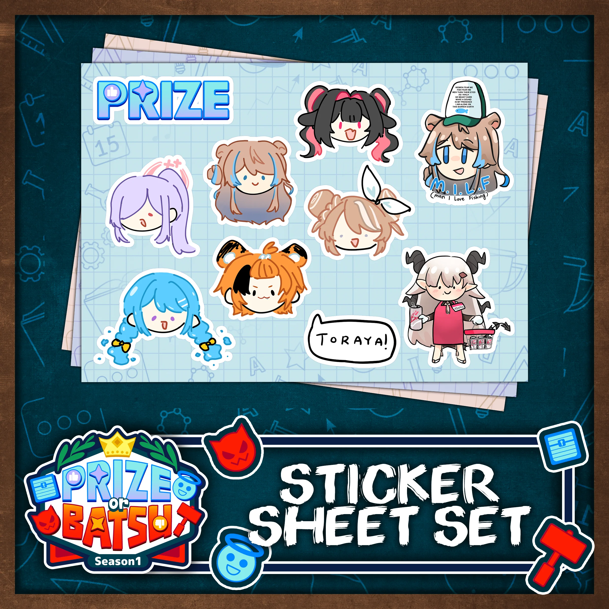 V&U : Prize or Batsu Sticker Sheet Set - Image 2